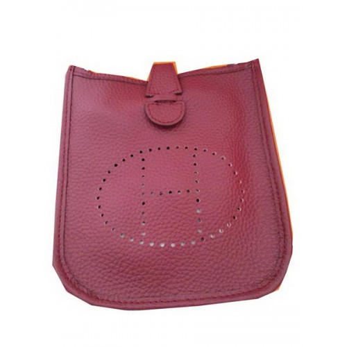 Hermes mini Evelyne Messenger Bag H1608S Bordeaux