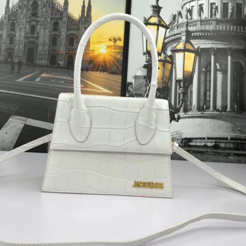 Jacquemus Original Mini sac à main en cuir J8088 Blanc