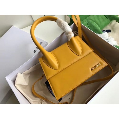Jacquemus Original Sac à main en cuir J76235 Jaune