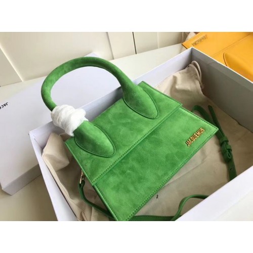 Jacquemus Original Sac à main en cuir velours J76235 Vert