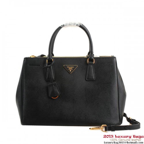 Knock Off Prada Sac fourre-tout en cuir Saffiano BN2274 Noir