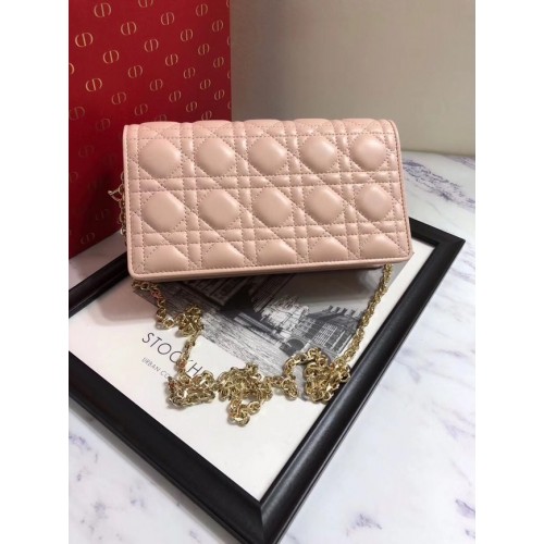 POCHETTE LADY DIOR AGNEAU S0204 rose