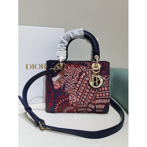 SAC EN TOILE BRODÉE LADY DIOR DIOR 2553