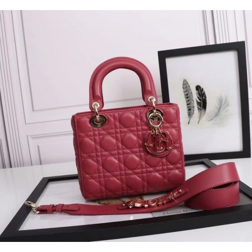 LADY DIOR MY ABCDIOR SAC Cannage Agneau M0538E rouge