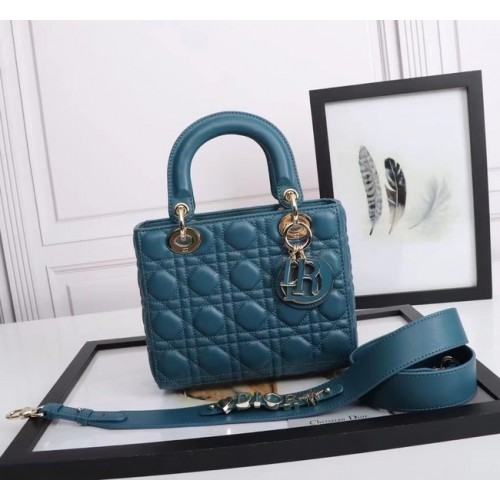 LADY DIOR MY ABCDIOR SAC Cannage Agneau M0538O bleu