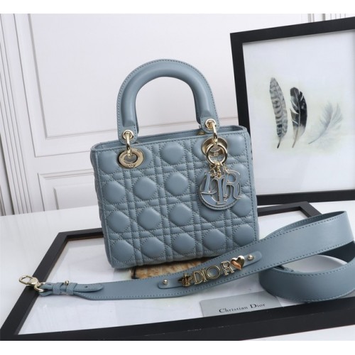 LADY DIOR MY ABCDIOR SAC Cannage Agneau M0538O bleu clair