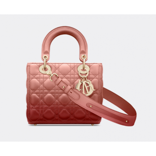 SAC LADY DIOR MY ABCDIOR Agneau Cannage Rose Dégradé M0538OS