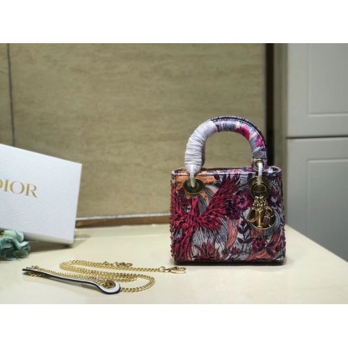 LADY DIOR cuir bovin brodé AD0168-5