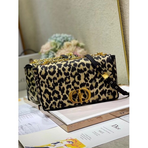 GRAND SAC DIOR CARO Velours Brodé Mizza Beige Multicolore M9243UT