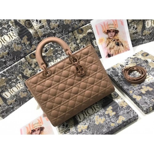GRAND SAC FEMME DIOR Cuir de veau Cannage Ultramatte Blush M0566SL