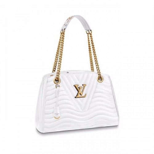 LOUIS VUITTON NEW WAVE CHAIN TOTE M51978 blanc