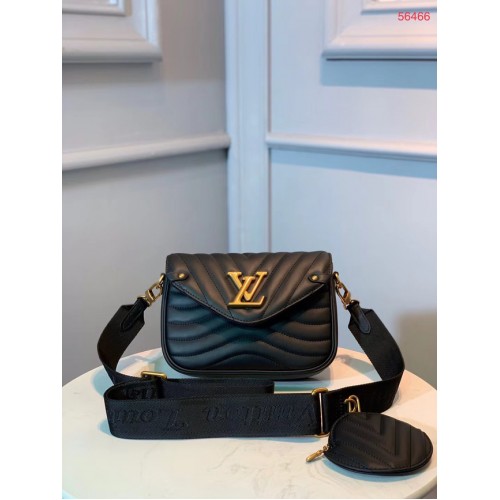 LOUIS VUITTON NEW WAVE Sac bandoulière M56466 noir