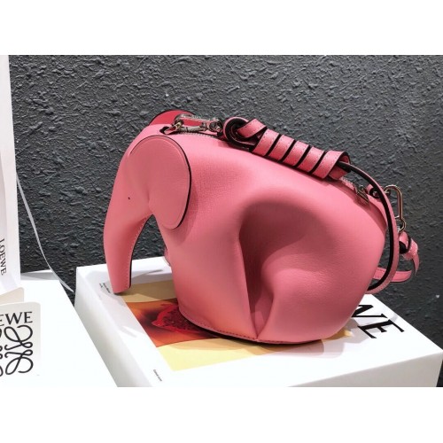Loewe Elephant Mini Sac bandoulière en cuir LE8922 Rose