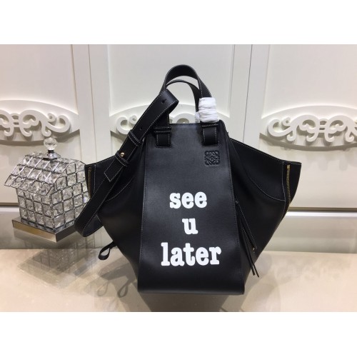 Loewe Sac Hamac Cuir De Veau 1100 Noir