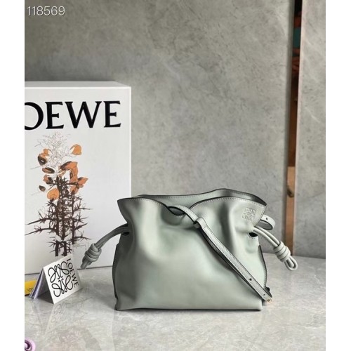 Loewe Lucky Bags Cuir d'origine LE0539 gris clair