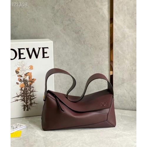 Loewe Original Sac en cuir LE10188 Bordeaux