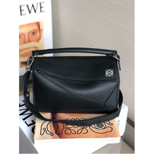 Loewe Puzzle Bag Cuir d'origine 61838 noir