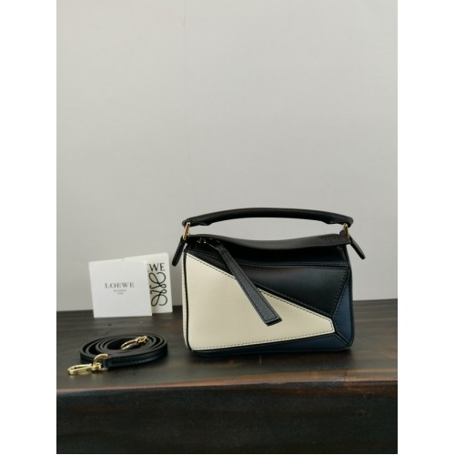 Loewe Puzzle Bag Original Cuir 61838 noir&blanc