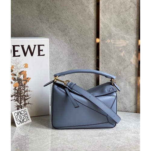 Loewe Puzzle Bag Cuir d'origine 61839 bleu