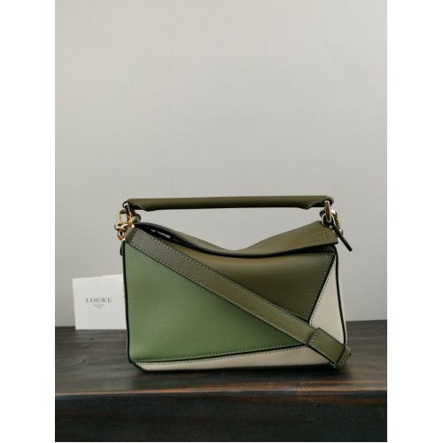 Loewe Puzzle Bag Cuir d'origine 61840 vert