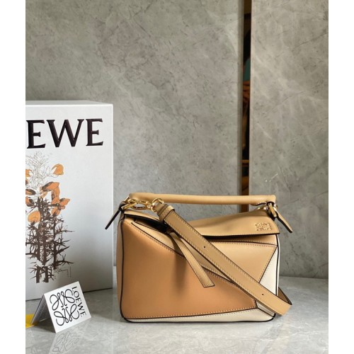 Loewe Puzzle Bag Original Cuir 61843 marron&Abricot