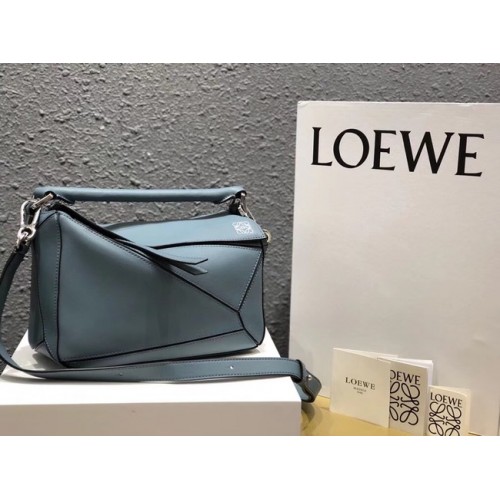 Loewe Puzzle Sac Original Cuir L9124 Bleu Clair