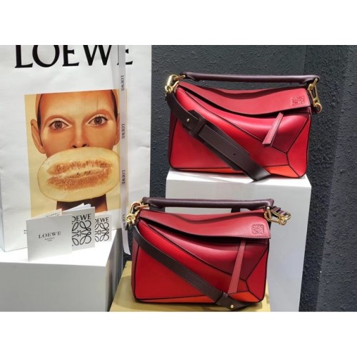 Loewe Puzzle Bag Original Cuir B9124 rouge