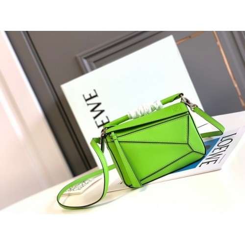 Loewe mini Puzzle Bag cuir d'origine 6124 vert