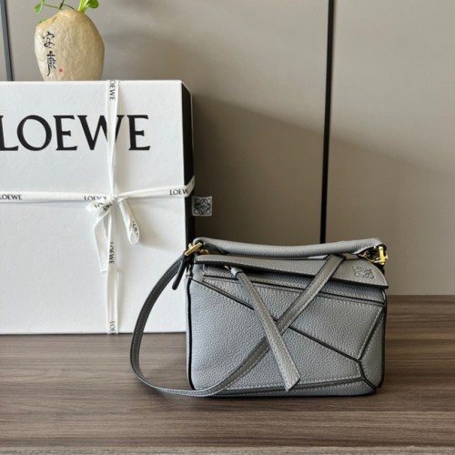 Loewe mini Puzzle Bag cuir d'origine 6134 gris