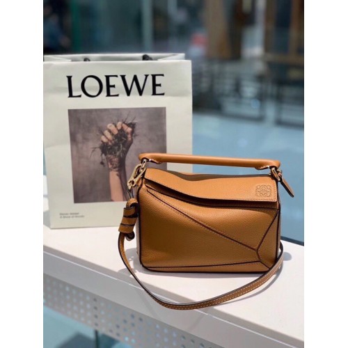 Loewe mini Puzzle Bag Cuir d'origine 61841 marron