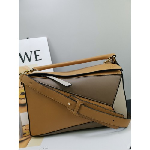 Loewe Puzzle Bag Original Cuir 61842 marron&gris