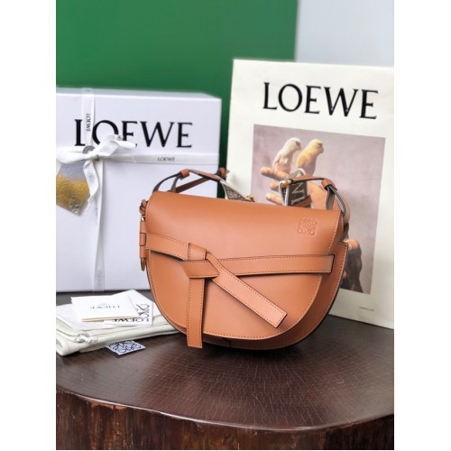 Loewe petits sacs à bandoulière en cuir d'origine 8087 caramel