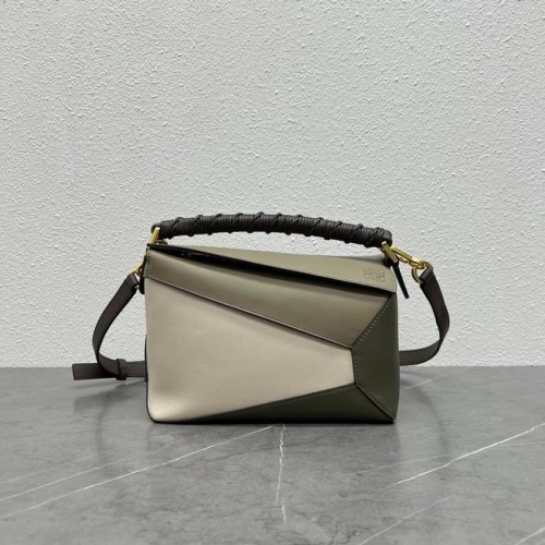 Loewe petit Puzzle Bag cuir d'origine A6125 gris