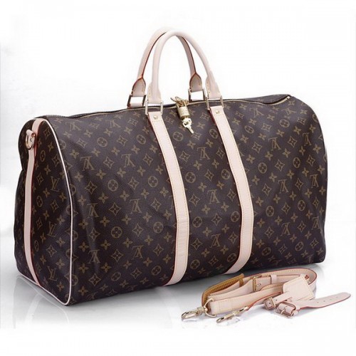 Louis Vuitton Monogram Canvas Keepall 55 avec Bandoulière M41414