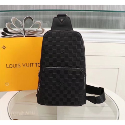 Louis Vuitton AVENUE SLING Sac en cuir d'origine N41719 Noir