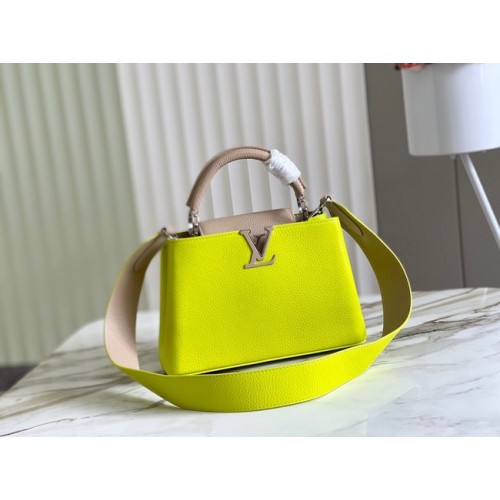 Louis Vuitton CAPUCINES BB M48865 Citron&gris clair