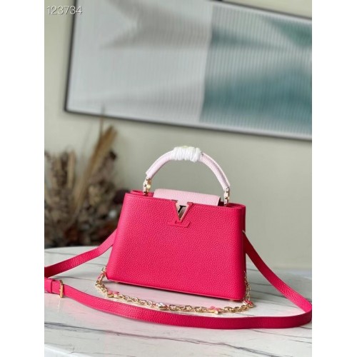 Louis Vuitton CAPUCINES BB M48865 rose&rose
