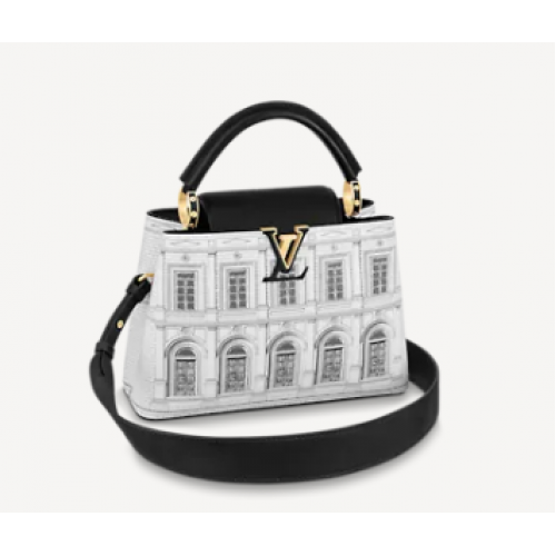 Louis Vuitton CAPUCINES BB M59119 Noir et Blanc