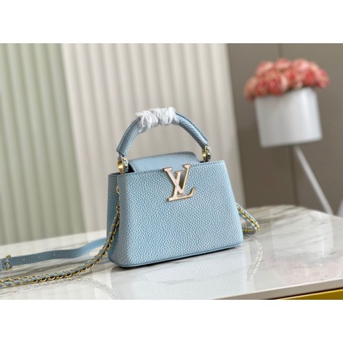 Louis Vuitton CAPUCINES MINI M81190 bleu clair