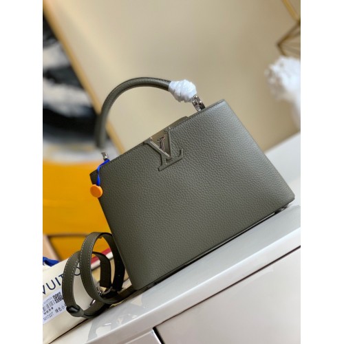 Louis Vuitton CAPUCINES Cuir d'origine PM M57227 Vert foncé