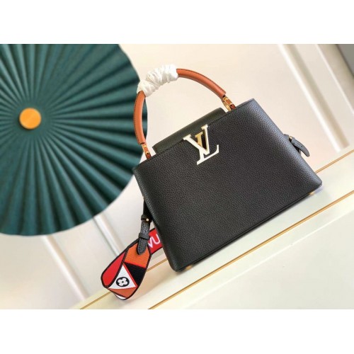 Louis Vuitton CAPUCINES Cuir d'origine PM M59020 Noir