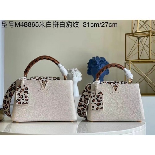 Louis Vuitton CAPUCINES PM M48865 blanc