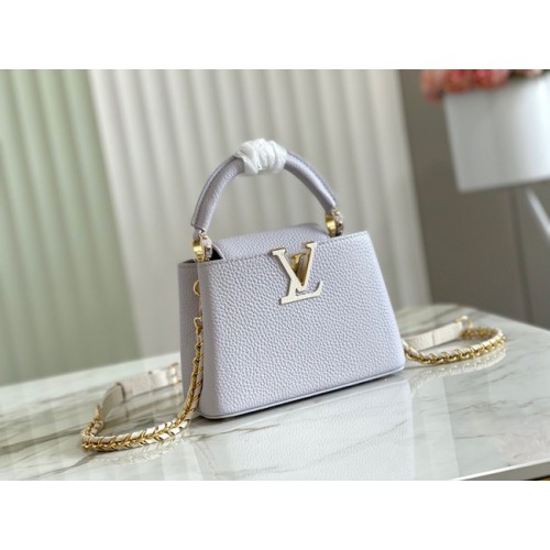 Louis Vuitton CAPUCINES PM M57228 Blanc Perle