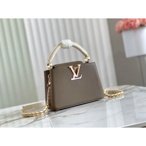 Louis Vuitton CAPUCINES PM M57228 Marron Fumé Vert