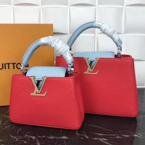 Louis Vuitton CAPUCINES PM M57519 rouge&bleu