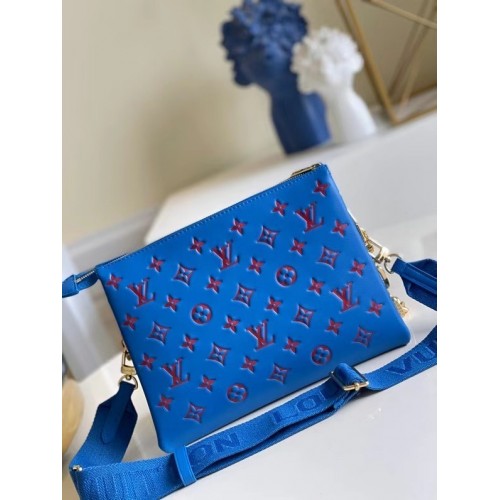 Louis Vuitton COUSSIN PM M58628 bleu&rouge