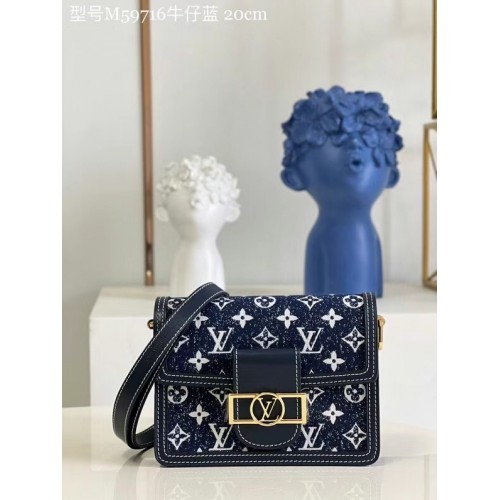 Louis Vuitton DAUPHINE PM M59480 Bleu marine