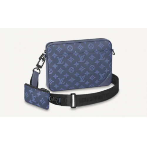 Louis Vuitton DUO MESSAGER M45730 Bleu marine
