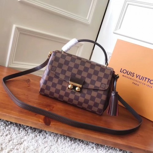 Sac Louis Vuitton Damier Ebene Canvas CROISETTE N53000
