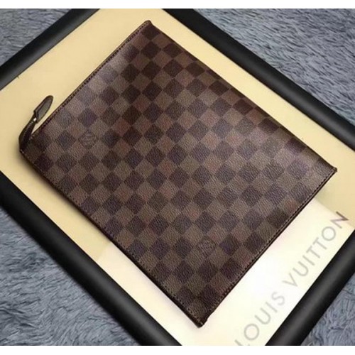 POCHETTE DE TOILETTE Louis Vuitton Damier Ebene Toile 26 N47542